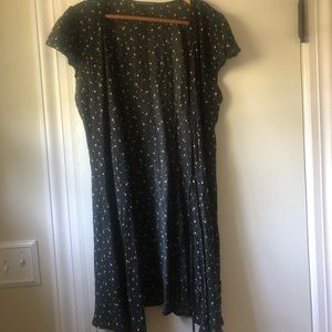 Brandy Melville yellow flower wrap dress